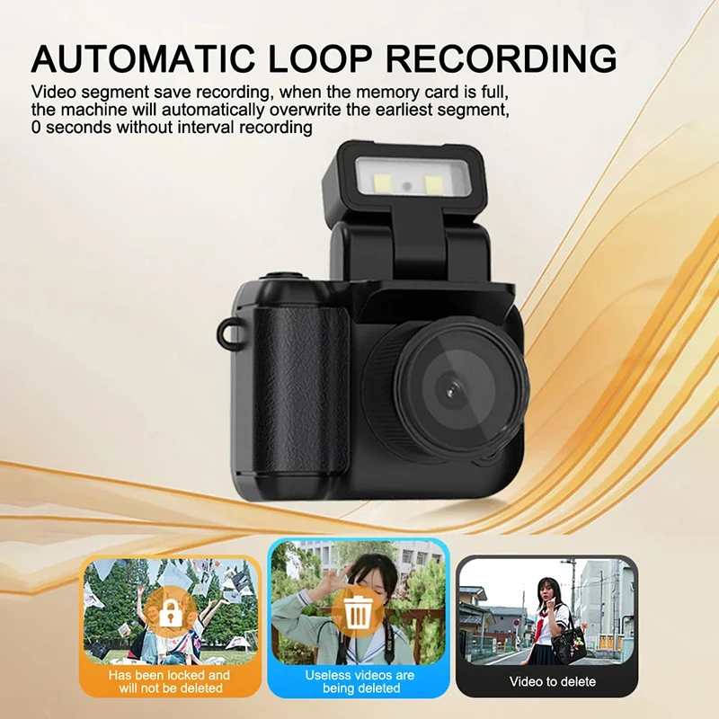 Mini Monoreflexes Style Camera Cmos With Flash Lamp And Battery Dock Portable Vi