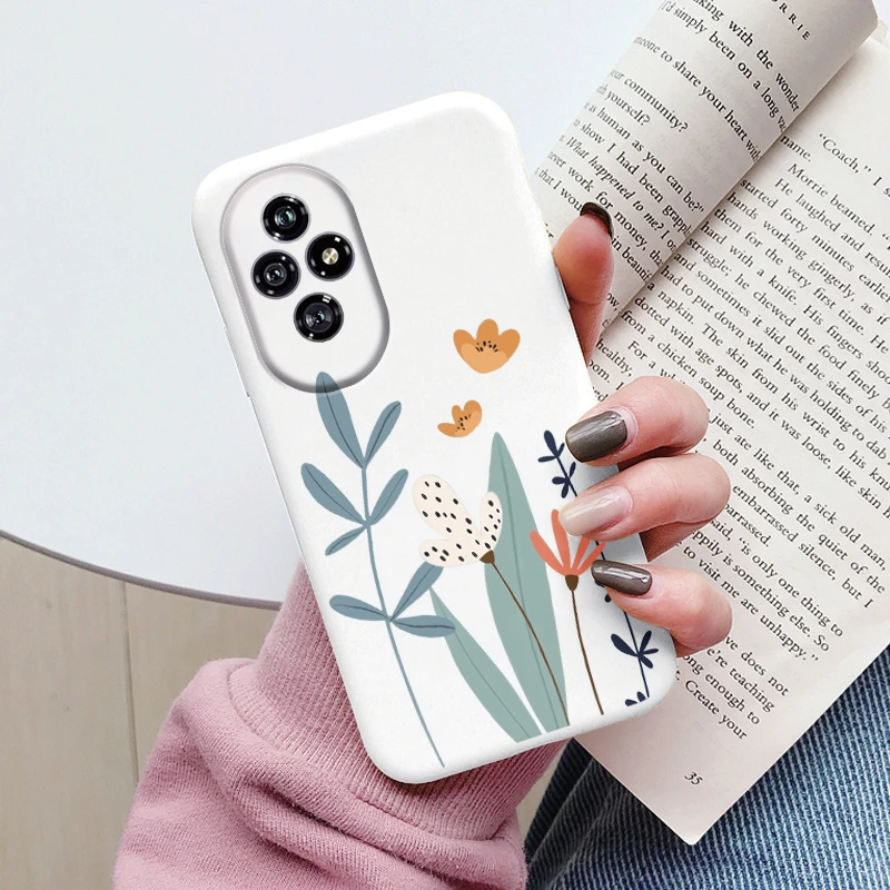 Beautiful Floral Heart and Leopard Print Soft Silicone Matte Protective Case