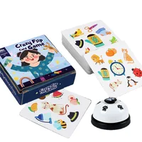 Montessori Toys Bump Card Game Playing Card Game Memory Training Matching Card Game Children Kids Animal Cognitive Education Toy 1