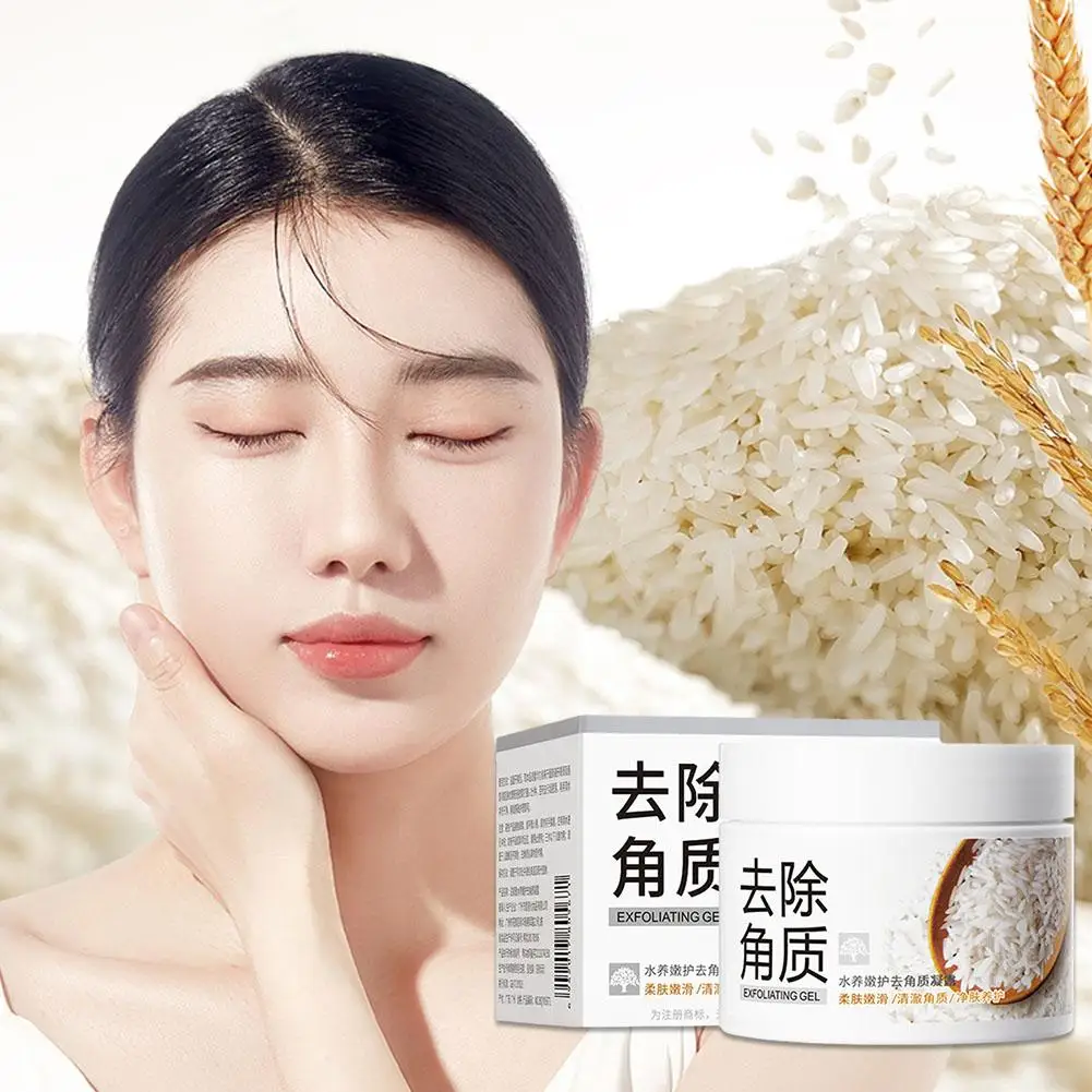 

140g White Rice Face Exfoliating Gel Moisturizing Nourishing Facial Facial Care Skin Exfoliants Scrub Cream Face Skincare R6K6