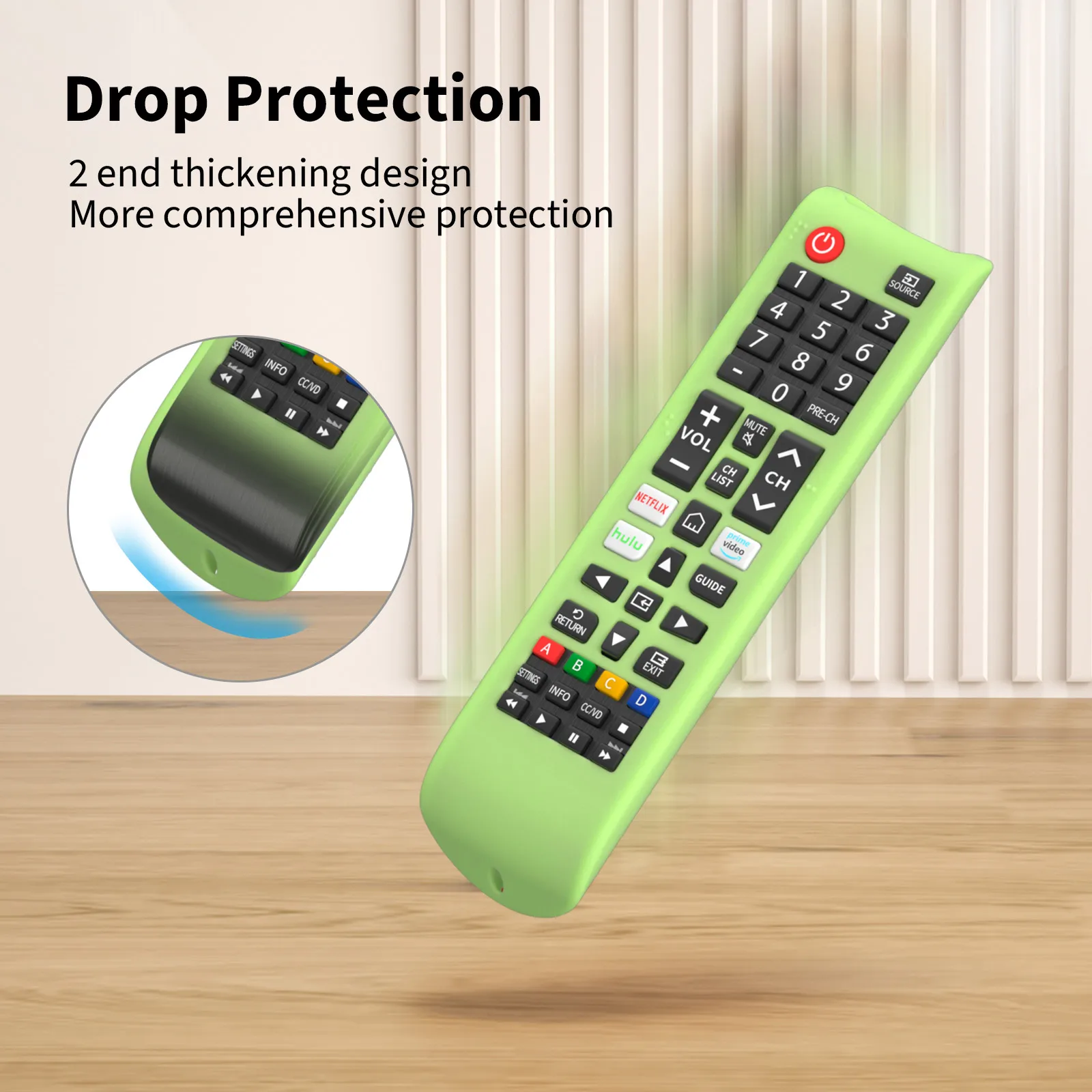 Silicone Protective Cover Anti-Slip Remote Case Shockproof TV Remote Control Case for Samsung Smart TV Remote BN59-01315A/01199F 4