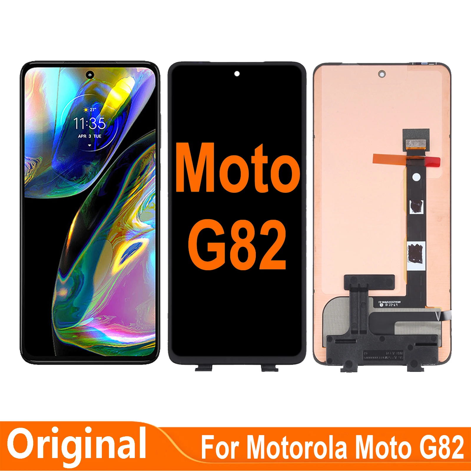 Amoled 6 6 original for motorola moto g82 xt2225 1 lcd display touch