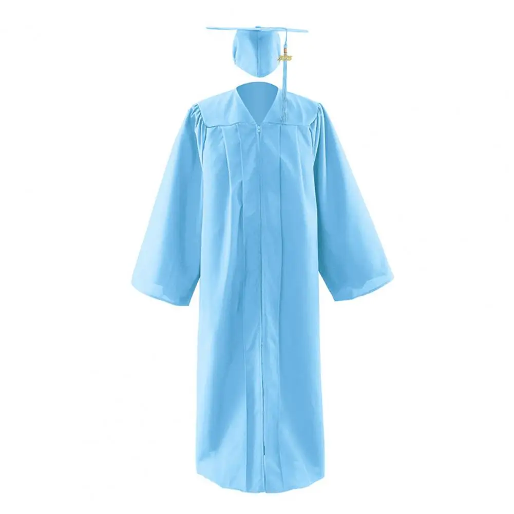 Graduation Gown Cap Tassel Set Class of Graduation Dressing Up Costume Unisex Academic Dress for High School University