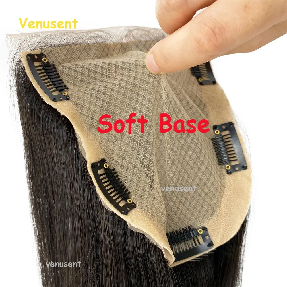 10x12CM PU Silk Base Closure With Lace Natural Scalp Top Human Hair Lace Closure Toupee For Women Soft Base Topper Extensions