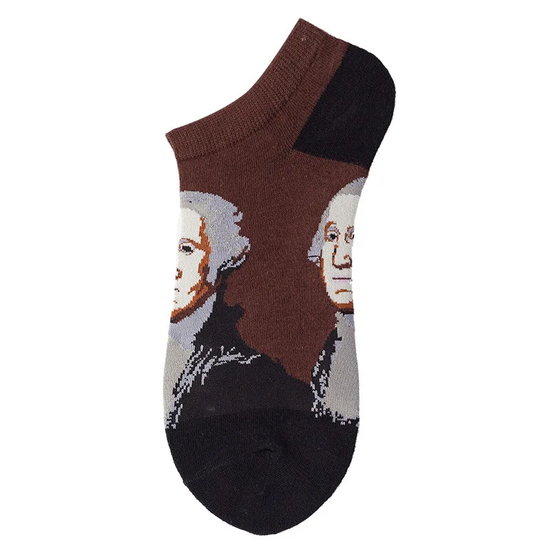 Men's Novelty High-Quality Geometric Fruit and Sushi Patterned Fashion Socks