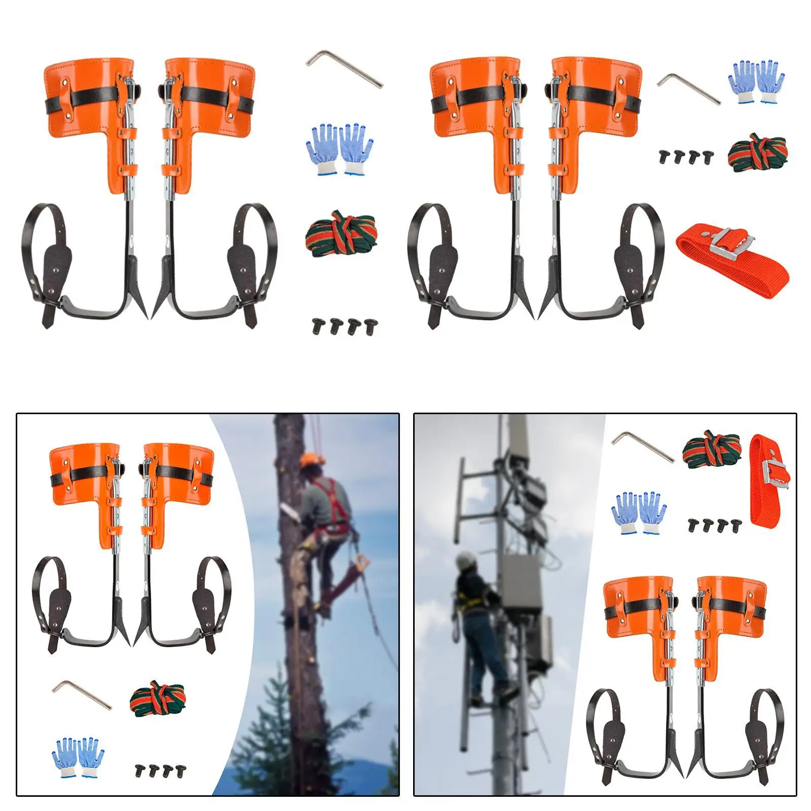 Tree Climbing Spikes Tree Climbing Equipment Gear for Garden Camping Fruit Picking Work Outdoor Activities