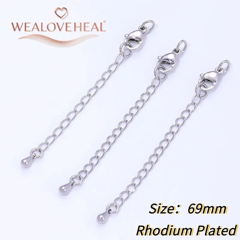 18K vergoldete Verlängerungsketten mit Karabinerverschlüssen, Verbinder für DIY handgefertigte Armbänder, Halsketten, Schmuckherstellung, Zubehör – Detail 21
