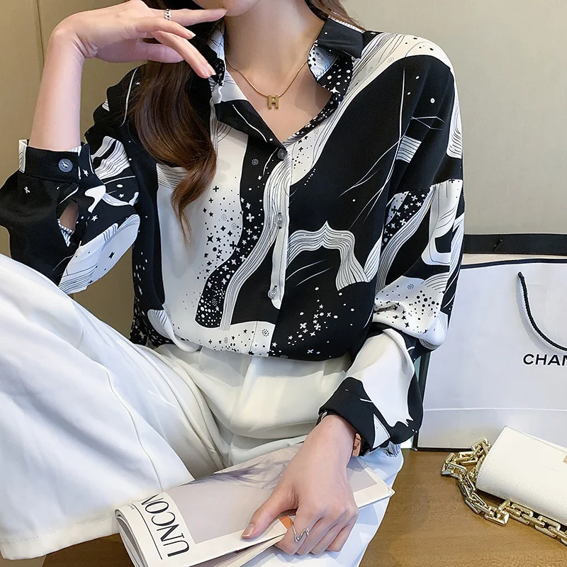 

Women's Streetwear Shirts and Blouse Korean Style Vintage Office Work Wear Girl Clothes Y2k Free Shipping