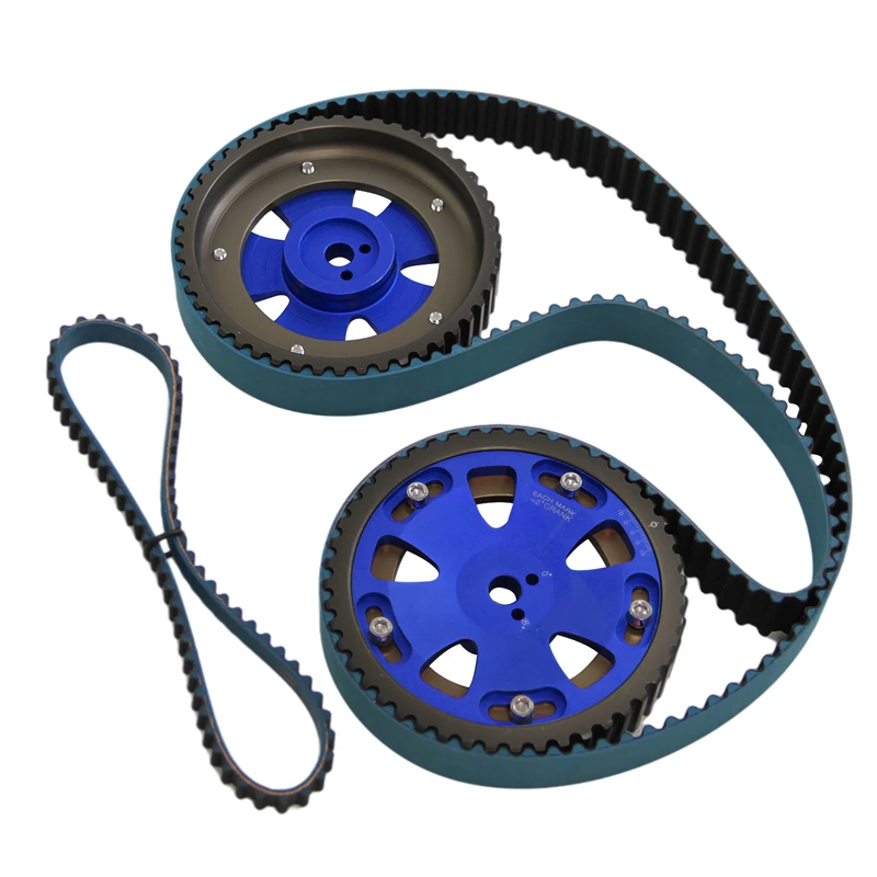Racing Timing Belt+Balance+Cam Gear For Mitsubishi Lancer EVO 1-9 Eclipse Galant