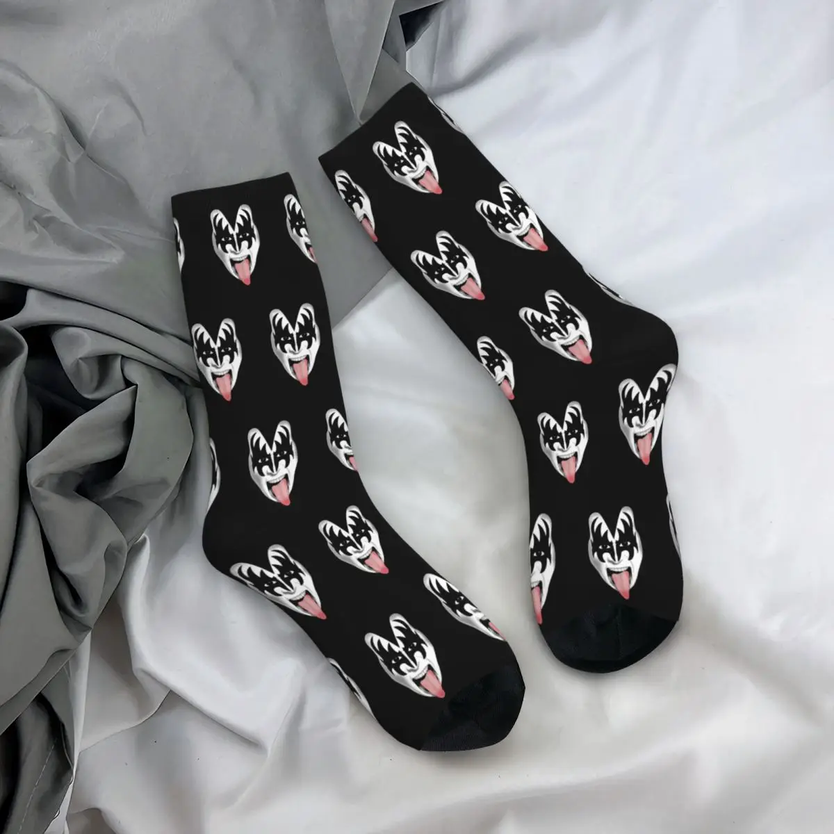 The Demon Kiss Band Gene Simmons Socks Men Women Funny Happy Socks Novelty Spring Summer Autumn Winter Stockings Gifts