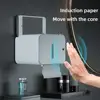 Induction Toilet Paper Holder Shelf Automatic Paper Out Wc Paper Rack Wall-Mounted Toilet Paper Dispenser Bathroom Accessories 1