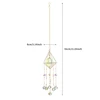 Crystal Windchime Love Heart Pendant Hanging Wind Chimes Sun Catchers Window Rainbow Chaser Outdoor Garden Home Decor Gifts 6