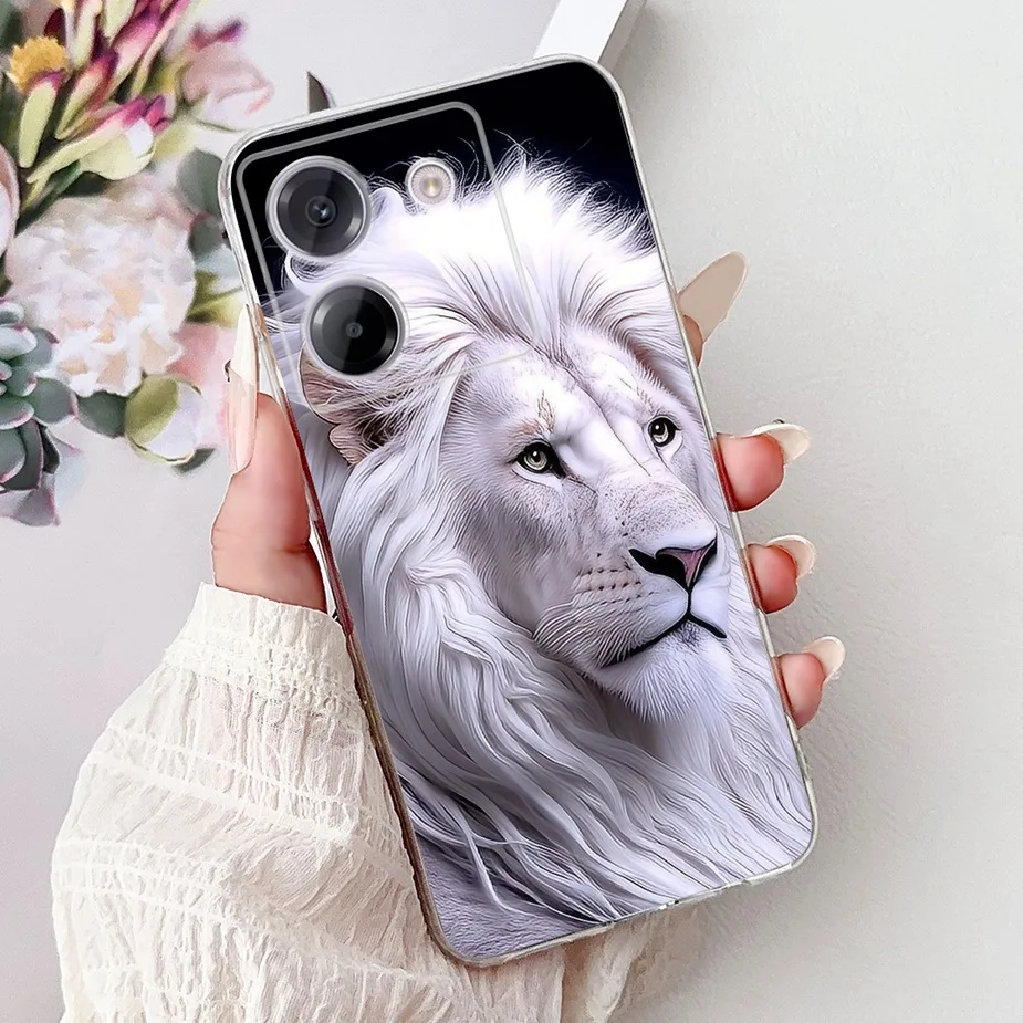 Luxury Fashion Painted Clear Silicone Phone Case - Slim Design