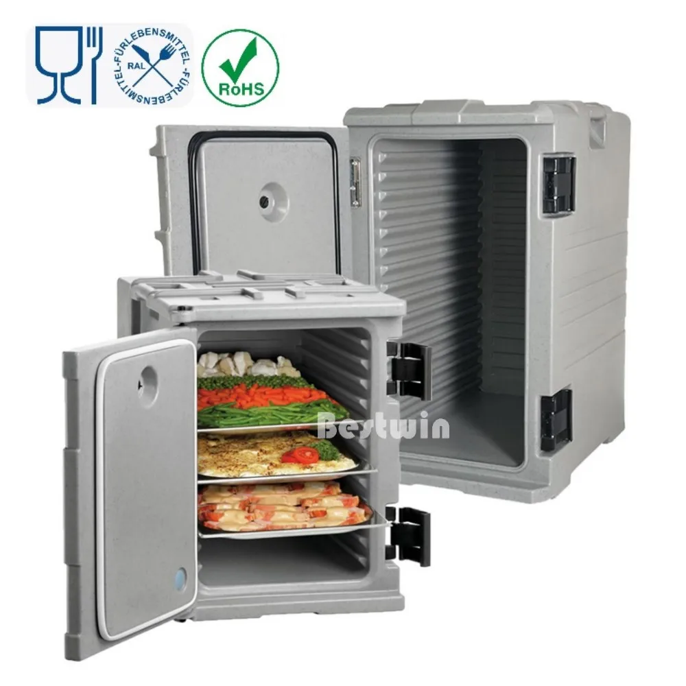 custom disposable takeaway wooden sushi catering box pastry dessert bakery tiramisu cake veneer cheese food container packaging 90L 120L Commercial Catering Keep Cold Warm Transport Container Holding Cabinet Thermo Box Insulated Food Pan Carrier