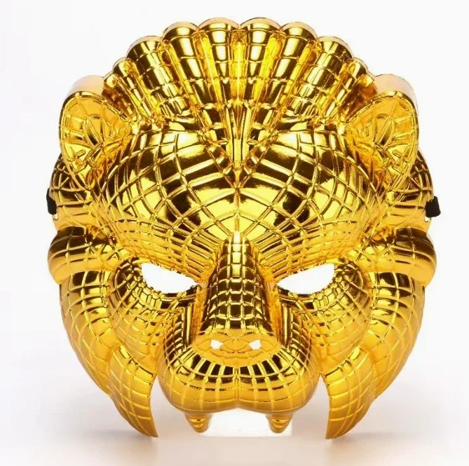 Halloween Golden Leopard Tiger Löwe Schwein Maske Erwachsene Party Performance Kostüm Requisite Rindermasken für Männer Frauen – Detail 10
