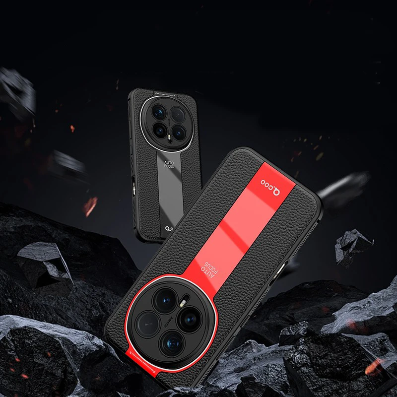 Luxury Magnetic Lichi Leather Ultra Thin Case with Soft TPU and Lens Protection