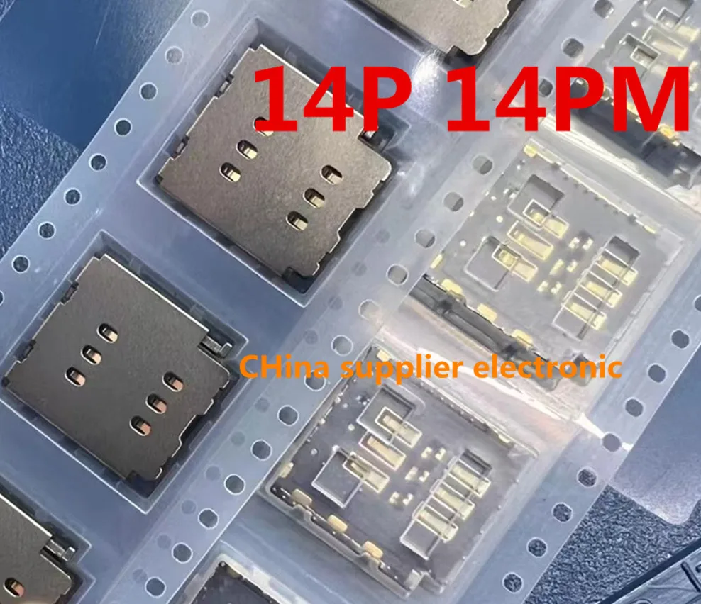 10 Pz Dual Sim Card Reader Per Iphone 6P 6S 6Sp 7P 8G 8P X Xs 11 12 13 14 Pro Max Xr Xs 14Plus Slot Interno Presa Adattatore Parti