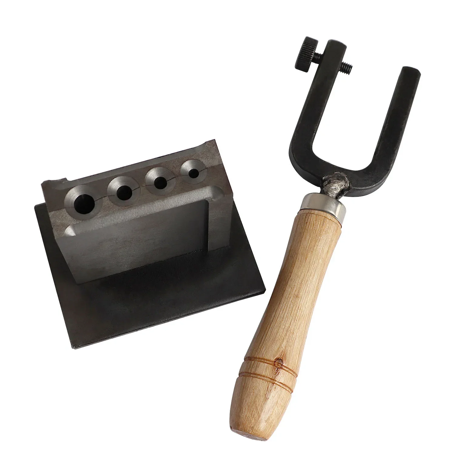 전문가용 금은 팔찌 주조 금형, 나무 손잡이 포함, 금속 용해 용기, DIY 공예 도구 키트