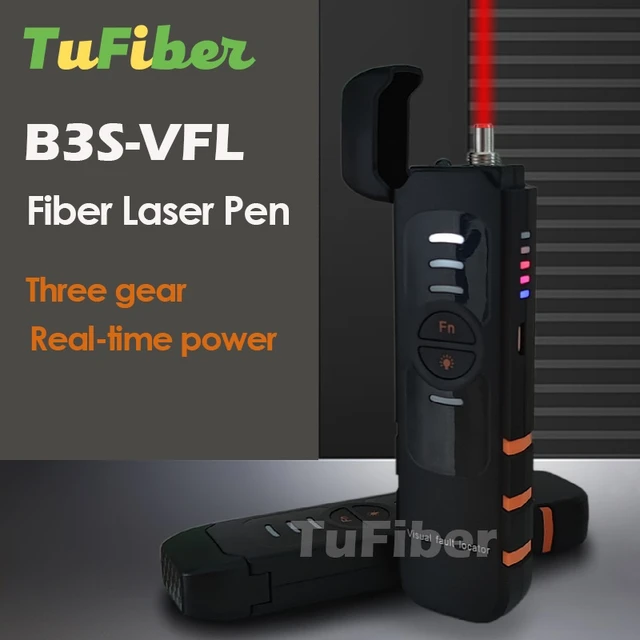 Câble à fibre optique sc/fc/st testeur stylo 5/15/20/30km réglable rouge  laser optique visuel défaut localisateur vfl outil de test de fibre optique