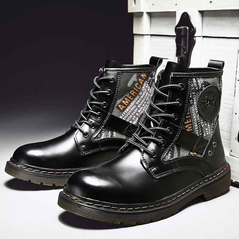 

Men's Leather Waterproof Lace Up Chukka Ankle Boots Oxford Dress Boots Casual Business Work Daily Shoes for Men