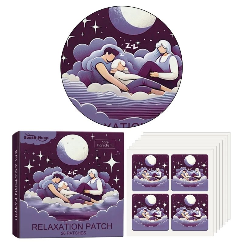 Sleep Assistance Stickers 28 Patches Sleep Plasters for Man and Woman Sleep Assistance Gifts Improved Set 4