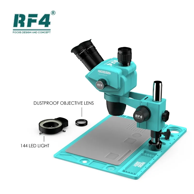 RF4 RF-6565 pro D2 알루미늄 합금 대형 베이스 9단 가변 배율 잠금 손잡이 현미경 대형 시야