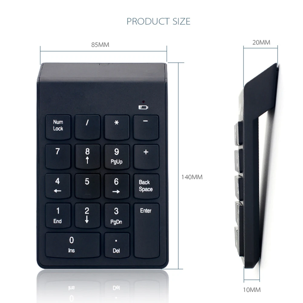 Accountant Using Numeric Keypad Wireless Keypad Numpad 18 Keys Digital Keyboard Wireless Numeric Keypad ...