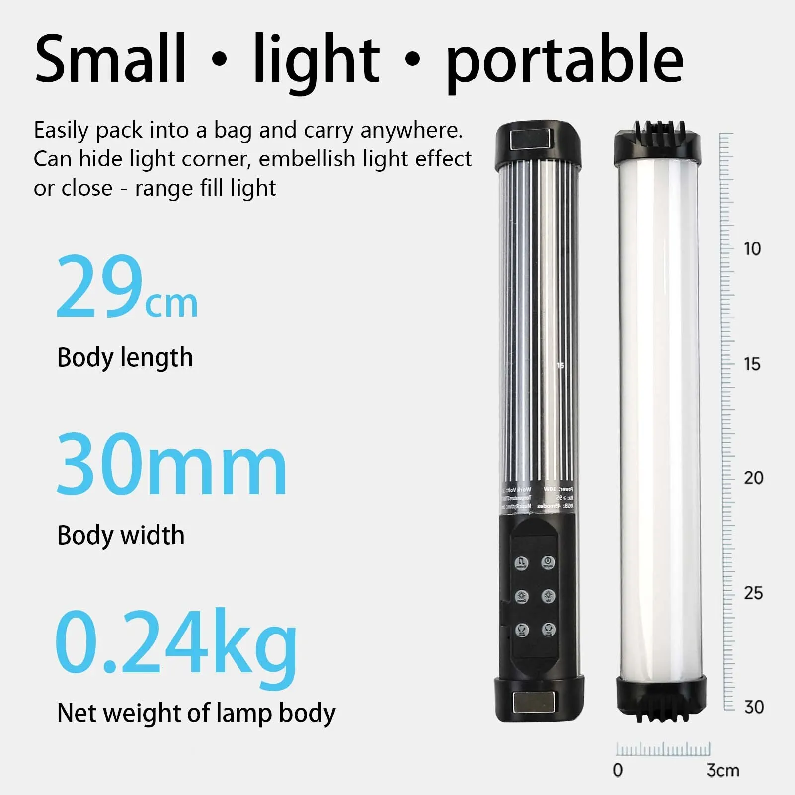 LED Fill Light Portable RGB Magnetic Photography Lighting Handheld Vlog For YouTube Video