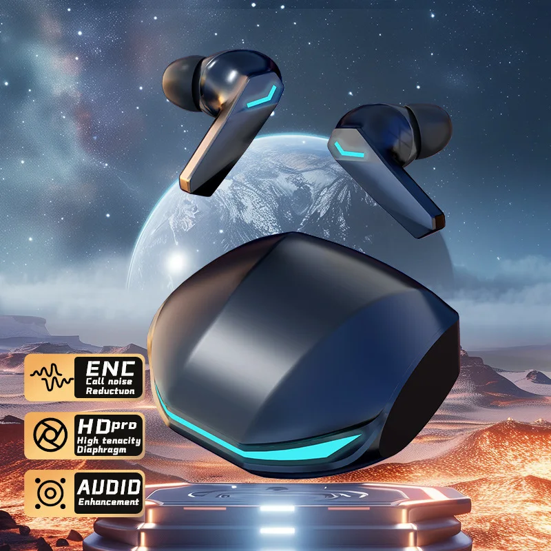 GM2 Pro Gaming Earphones Bluetooth 5.3 Sport Headset Dual Mode HD Call Noise Reduction Earbuds with Mic For iPhone 2025 6