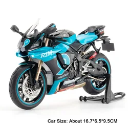 Tyrannosaurus Rex Toy Motorcycle with Sound, Lights & Opening Doors (R1M Cyan)