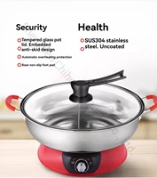 5L Stainless Steel Electric Hot Pot Chinese Hot Pot Twin Divided Hot Pot Cooker 2
