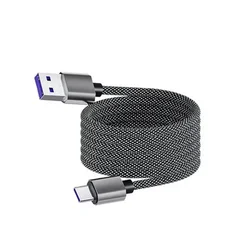 65W Magnetic USB - C to USB - C Fast Charging Braided Cable with Anti - Winding Design (USB to C)