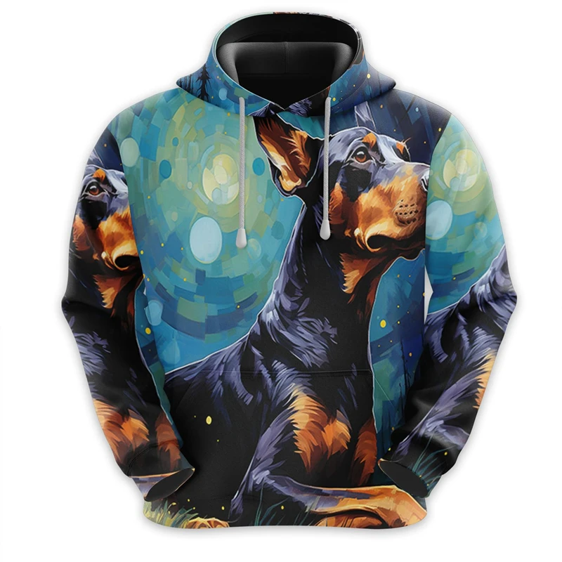 Sudadera con capucha con estampado 3D de perro y arte de grafiti para hombre, ropa divertida, sudaderas con capucha de husky, labrador y corgi, diseño lindo, sudadera con capucha unisex Y2k