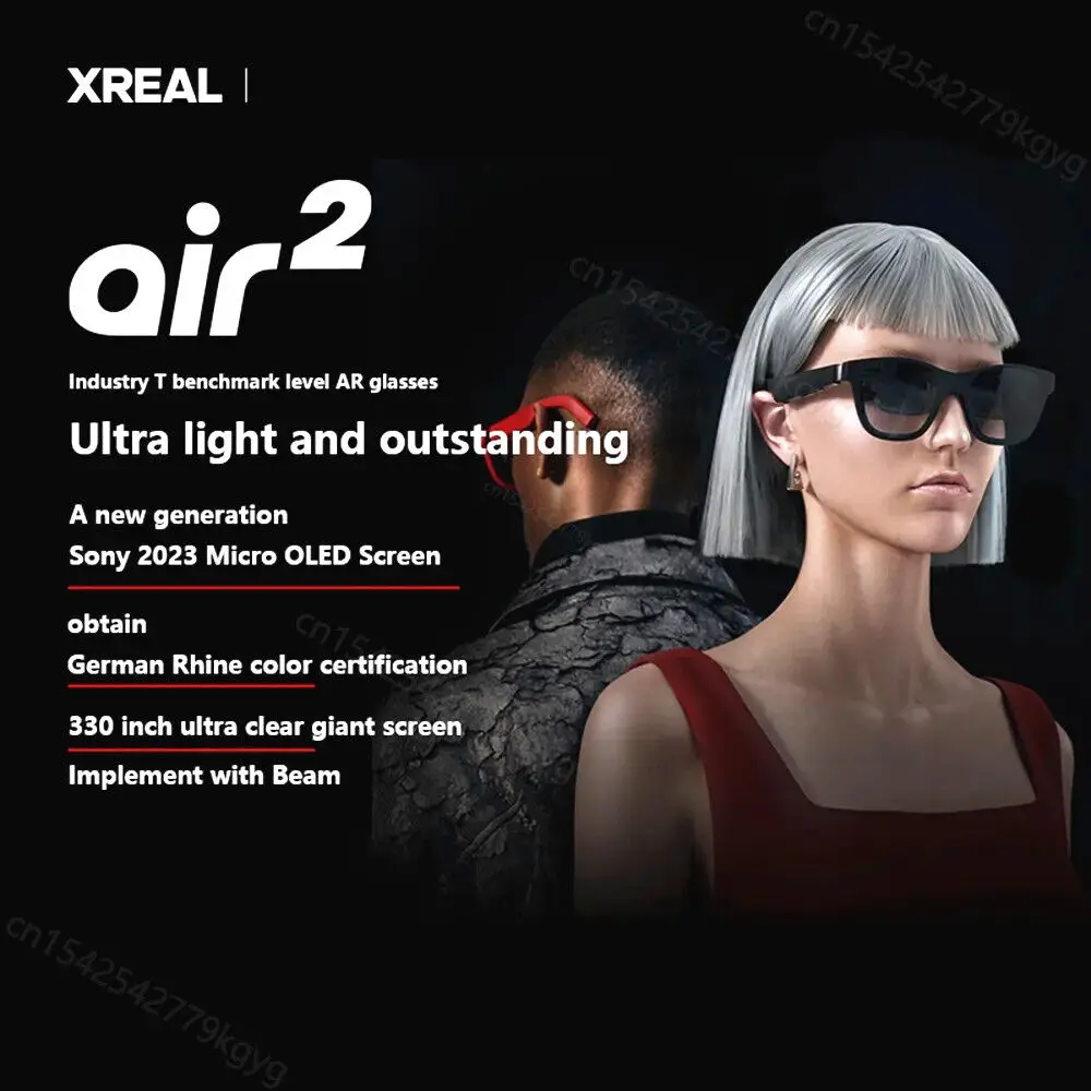 Xreal Air 2 AR glasses ,Smart Glasses with Massive 330 Micro-OLED