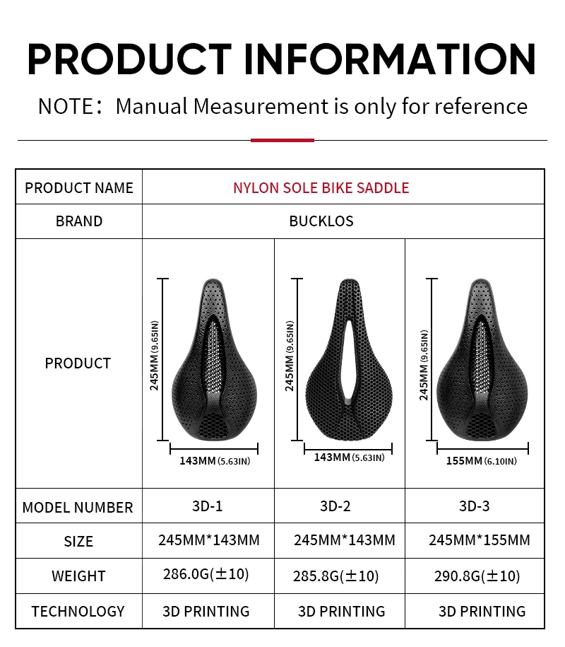 3D Printed Road Bike Saddle CARBON/Nylon Ultralight MTB Short Nose Seat Hollow P