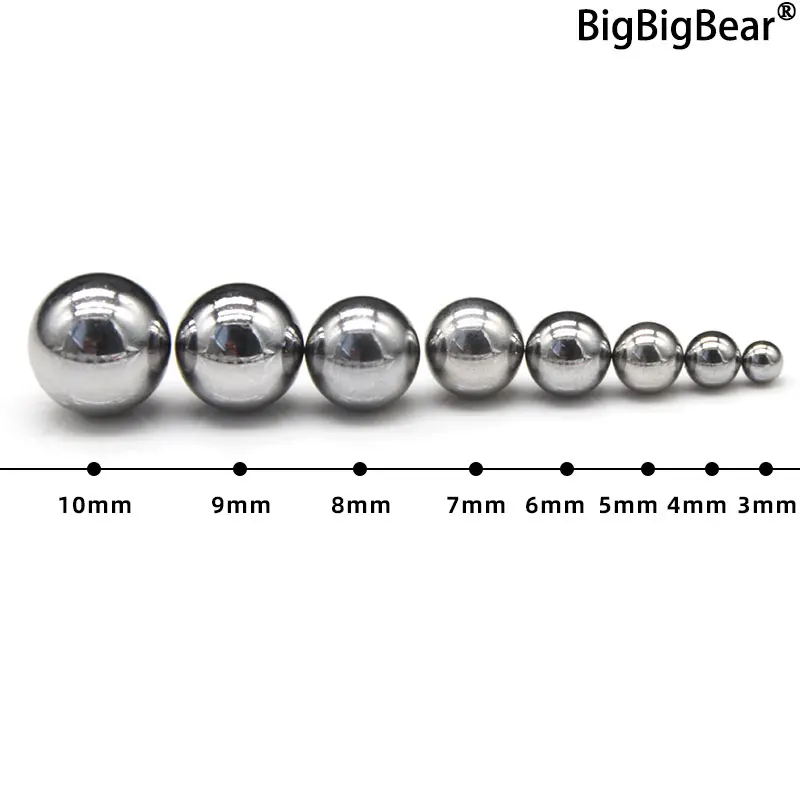 Brand New Dia 3mm~11mm High Carbon Steel Ball Bearing Steel Ball Slingshot Hunting High Carbon Steel Marbles Bicycle Accessories 2pcs double shield miniature high carbon steel bearing 608zz 623zz 624zz 635zz 626zz 688zz 3d printer parts 608 bearing