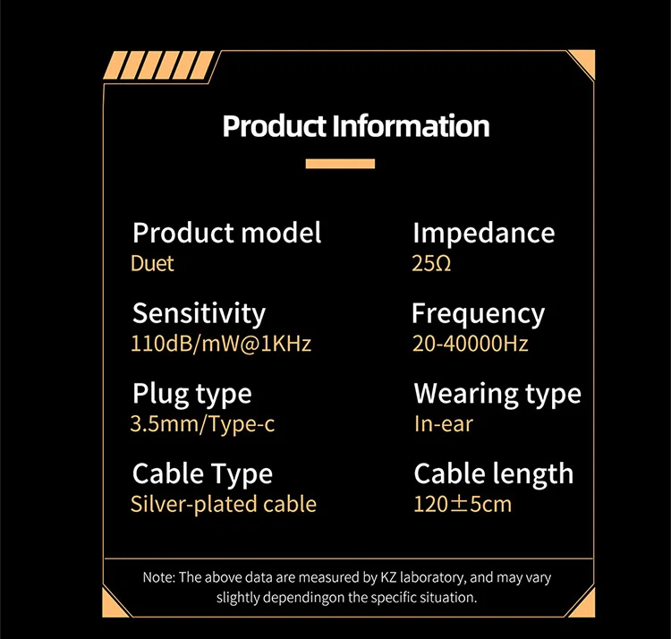 Auricolari KZ Duet Dual Dynamic Driver Units Auricolari cablati in-ear_voghion.com