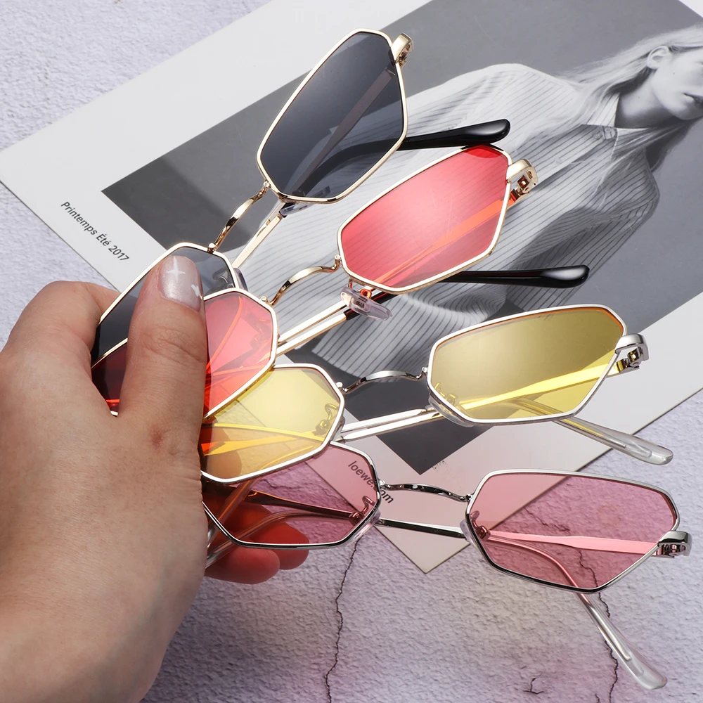 Vintage Oval Sunglasses Small Frame Retro Shades For Women And Men_voghion.com