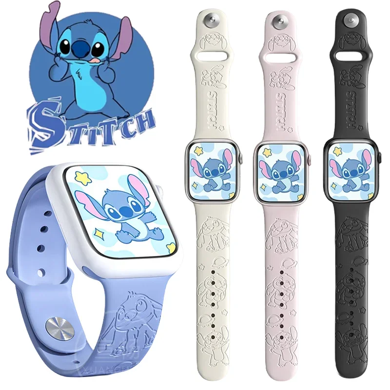 【Disney】Apple Watch バンド スティッチ ブラック or ホワイト Amazon.com: Sjiangqiao Compatible with Apple Watch Bands