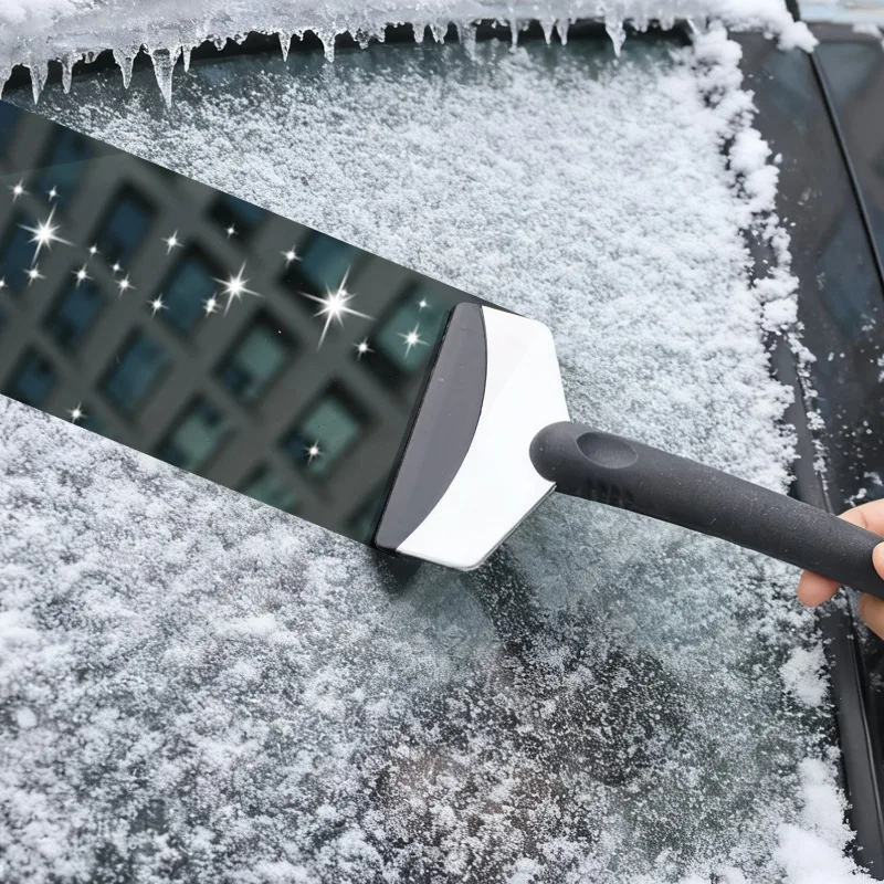Multi-Functional Car Ice Scraper - Snow Removal Tool for Winter Windshield, Auto Ice-Breaking Shovel with Dual-Use Design