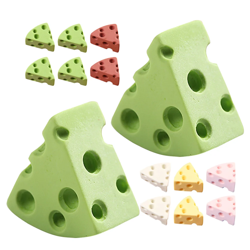 

25 Pcs Imitation Cheese Simulation Model Food Play Prop Home Decor Ornaments Decors