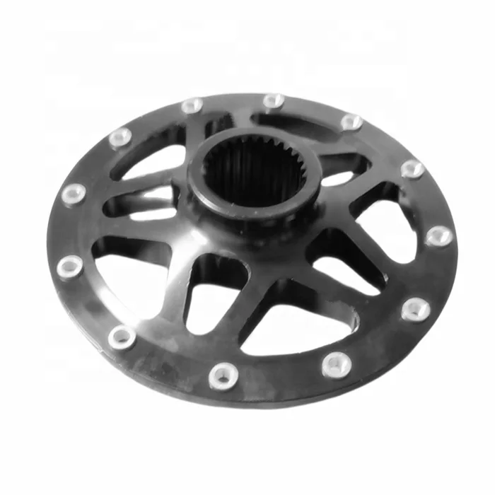 Sprint car machined aluminum wheel center