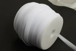Premium Double - Fold Mesh Ribbon for DIY Sewing and Craft Projects, 10 Yards (Pearl White)