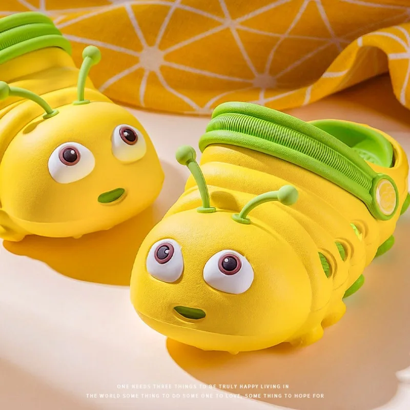 Summer Children Hole Shoes Caterpillar Cute Cartoon Baby Boys