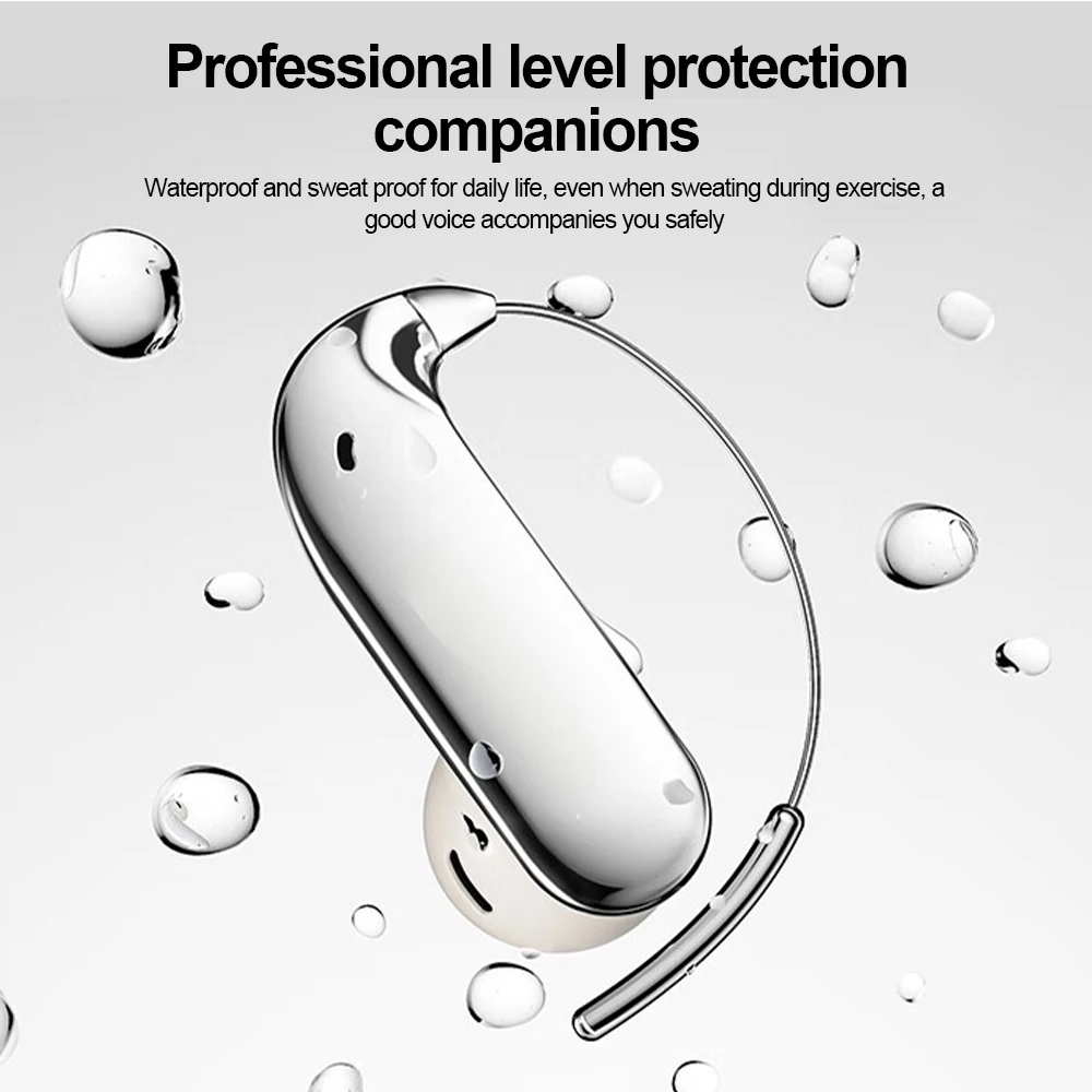 Wireless Bluetooth HiFi Stereo Waterproof Ear-hook Sport Earbuds