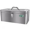 Tool box Car Mounted Household Multifunctional Stainless Steel Portable Large-sized Thickened Metal Sheet Box Locking Holes 1