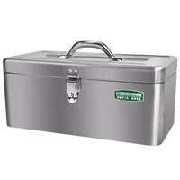 Tool box Car Mounted Household Multifunctional Stainless Steel Portable Large-sized Thickened Metal Sheet Box Locking Holes 1