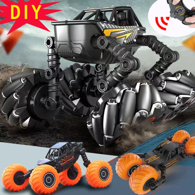 

DIY Change Drift Rc Stunt Car Kid Toys for Boy Children 4wd Off Road Sports Vehicle Drift Climbing Remote Control Monsters Truck