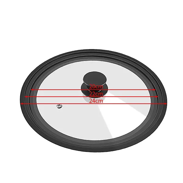 Silicone Glass Multisize Cookware Lids - Versatile Kitchen Covers