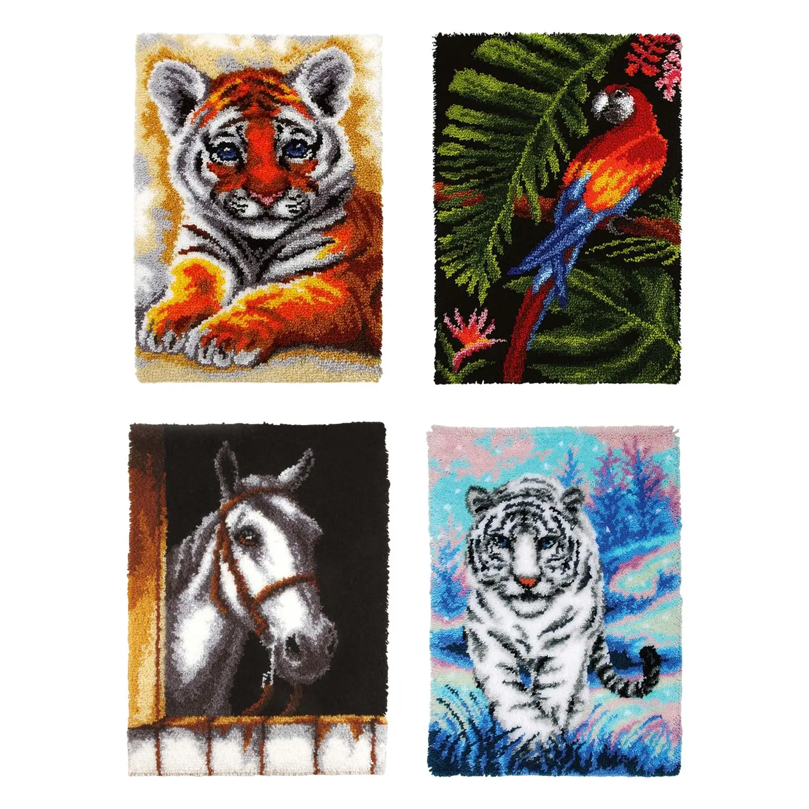 LatchHookRugKitAnimalPatternLatchHookKitsforAdultsfor